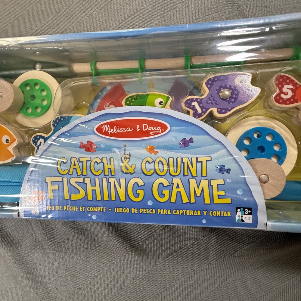 Melissa & Doug Catch & Count Wooden Fishing Game Magnetic Toddler Toy 5149 NEW - Picture 7 of 8